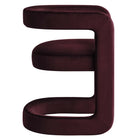 Modway Winslow Performance Velvet Barrel Accent Chair - Mulberry-Dense Foam Padding