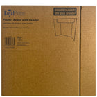 Royal Brites Tri-Fold Display Board With Header - 36" H x 48" W - White-Self standing