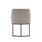 Manhattan Comfort Serena 23.03" Modern Leatherette Upholstered Dining Armchair - Light Grey-Delivered to you Fully Assembled! No Assembly Required