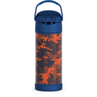 Thermos FUNtainer Bottle with Straw - 410 mL - Digital Camo-Keeps drinks cold for up to 12 hours