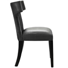 Modway Curve Vinyl Dining Chair - Black - 2 Pack-Studded Nailhead Trim