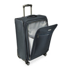 Ricardo Beverly Hills Avalon Softside 24" Medium Upright Check-In Spinner - Storm Blue-Quiet wheel operation — Engineered for smooth, low-noise rolling.