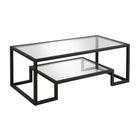 Hudson&Canal - Table basse rectangulaire Athena 45" L - Bronze noirci-Le dessus a une capacité de poids de 60 lb, l'étagère peut supporter 40 lb