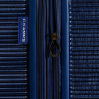 CHAMPS Luggage Iconic II 3-Piece Hardside 8-Wheeled Expandable Luggage Set - Navy-Top and side grip handles