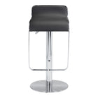 Zuo Equino Barstool - Black-Plush and durable faux leather fabric