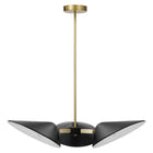 Modway Journey 3-Light 3" Arm Pendant - Black-Professional Installation Required
