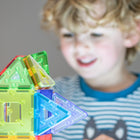 Polydron KinderMag Starter Set - Translucent - 48 Pieces-Attractive, speckled pastel colours that are created by adding a small amount of wheat