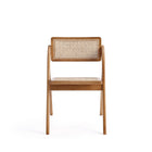 Manhattan Comfort Lambinet 20.87" Industry Chic Dining Folding Chair - Nature - Set of 4-Seat Height Measures: 18.31 in. With Weight Capacity of 275 lb
