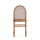 Manhattan Comfort Paragon 1.0 17.52" Industry Chic Upholstered Dining Chair - Nature and Oatmeal - Set of 2-Seat Height Measures: 19.29 in. With Weight Capacity of 275 lb