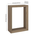 Hudson&Canal Osmond 22"W Console Table - Antiqued Grey Oak-9