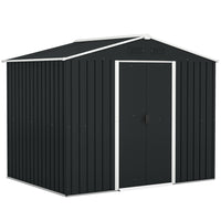 Outsunny 8' x 6' Outdoor Storage Shed-Serve as a tool shed, a bicycle shed, a mobility scooter shed, or a garden bin storage
