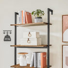 Boutique Home Rustic 6-Tier Wall-Mounted Bookshelf-Product Size: 60 x 30 x 204.8 cm (L x W x H); Product Weight: 14.5 kg