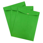 JAM Paper 10" x 13" Recycled Open End Catalog Envelopes with Clasp Closure, Green, 25 Pack (87519a)-Clasp closure