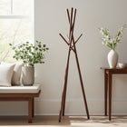 Decent Living - Porte-manteau en bois - Finition noyer sur frêne-Dimensions : L 500 mm x H 1740 mm