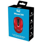 Adesso iMouse S60R Wireless Mouse - Red - Ergonomic-7