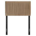 Modway Eloise Stain-Resistant Performance Velvet Twin Headboard - Taupe-Height-Adjustable Mount Positions