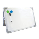 Flipside Desktop Easel Set with Pen and Two Magnets - 20" x 16"-Folds flat for easy storage