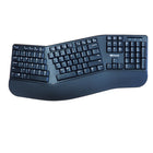 Microcad Ergonomic Wireless Keyboard-Ergonomic Comfort: Integrated palm rest helps reduce strain and improve hand posture.