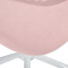 Homy Casa Rose Fabric Swivel Desk Chair-Textured Fabric: Soft and cozy seat offering a chic, stylish touch