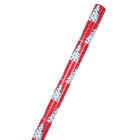 JAM Paper Christmas Wrapping Paper - 30" x 25' - Painted Christmas Trees -Elegant gift-wrap is made from high quality paper and features bright colours & patterns