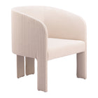 Zuo Hull Accent Chair - Beige-Assembly not required