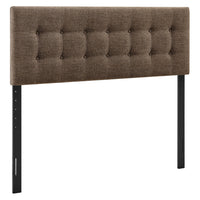Modway Emily Fabric Upholstered Queen Size Headboard - Mocha-Premium Linen-Like Fabric
