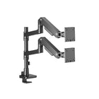 Amer Mounts HYDRA Elite Dual Monitor Arm for 17"-49" Screen - Black-Built-in Cable Management: for an organized and neat workspace