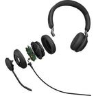 Jabra Evolve2 40 SE Stereo USB-C Wired On-Ear Headset with Extension Cable - Unified-3 x Integrated Microphones