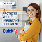 QuickFit Pro HD Single Touch Pin-Lock View Binder - 2" - Letter Size - White-PVC Free