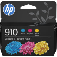 HP 910 CMY Original Ink Combo, 3/Pack-Colour: Cyan, Magenta, Yellow