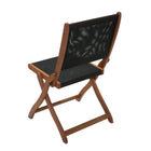 Dura Housewares Maui Wood Chair - noir - 2 Pack-Folding design for easy storage and portability