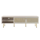 Modway Cambria 70" TV Stand - White-Non-Marking Foot Caps
