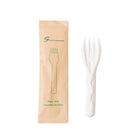 Eco-Packaging - Fourchette en fibre de canne à sucre enveloppée dans un emballage écologique - 5,5 po - paquet de 500-Fabriqué à partir de fibres de canne à sucre compostables