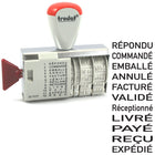 Trodat 1117 Phrase Dater Stamp - 4 mm - French-Manufacturer’s limited lifetime warranty (details with product)