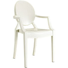 Nicer Furniture Louis XVI Ghost Chair - White - 4 Pack-Famous Louis XVI style, Comfortable Chair.