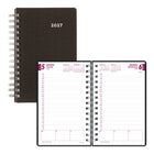 Brownline - 2027 agenda quotidien DuraFlex avec couverture en poly texturé en deux pièces – 8 po x 5 po – noir-12 mois: janvier 2027 à décembre 2027