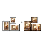 Decent Living - Cadres photo en bois massif - Couleur noyer - 16x16pouce - Paquet de 2-9