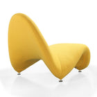 Manhattan Comfort - MoMa fauteuil d’appoint moderne 32,3" en mélange de laine jaune rembourré-Surface entièrement rembourrée remplie de mousse haute densité pour un confort total
