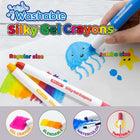 BAZIC Products Washable Silky Gel Crayons - 2 Packs of 24-Blends easily