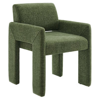Modway Daven Fabric Upholstered Dining Chair - Foliage-Versatile Dining Armchair