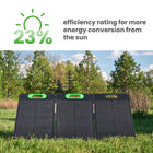 Yoshino SP100 Foldable 100W Monocrystalline Portable Solar Panel-LIVE GREEN – Works best with Yoshino solid-state portable power stations providing clean and natural energy by harnessing the sun's power. These units are perfect for using on outdoor or off-grid adventures - leaving loud gas generators behind in favor of silent and eco-friendly options.