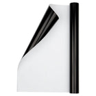 JAM Paper Glossy Wrapping Paper - 17" x 18' - Glossy Black - 2 Pack-Colour: Black
