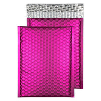 Blake Padded Bubble Protective Envelope Mailers - 7-1/2" W x 10-3/8" L - Shocking Pink - 10 Pack-Padded Bubble Mailer