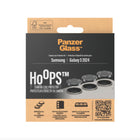 PanzerGlass Camera Lens Protector Hoops for Samsung Galaxy S24 - Black-Applicator to ensure easy installation; silicon adhesive around Hoops