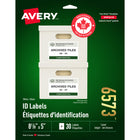 Avery White Laser/Inkjet Permanent I.D. Labels, 5" x 8 1/8", 30 Pack (06573)-Permanent, Rectangular label
