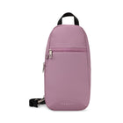 Bugatti Sling Bag with lockable zippers- Pink-Made of polyester
