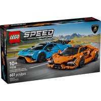 LEGO Speed Champions Lamborghini Revuelto & Huracán STO -2 Lamborghini car toys for kids - LEGO Speed Champions Lamborghini Revuelto & Huracán STO vehicle playset for boys and girls aged 10 and up and adult car-model collectors