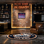 Edmonton Oilers Anthem Line-up - Framed Canvas - 31" x 22"-Finished size: 31.5x22.5