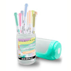 Zebra Mildliner Double-Sided Highlighter - Mild Tip - Assorted Colours -  10 Pack-Double ended featuring bullet and chisel tip