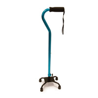 BIOS Living Quad Cane - K-Style Base - Blue-Made from lightweight aluminum